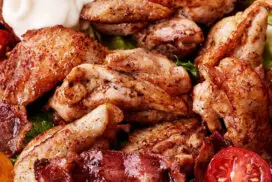 Keto chicken BLT salad